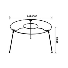 Pizza Stand, 4 Pack Pizza Rack for Party, Slant Design Pizza Serving Tray Stand with Heavy Duty Metal, Stackable Pizza Display Stand for 9-14 Inch Pizza Pans, Dessert Table, Home, Commercial Use