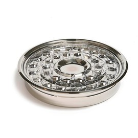 Broadman Church Supplies RemembranceWare Communion One Pass Tray & Insert, Silver