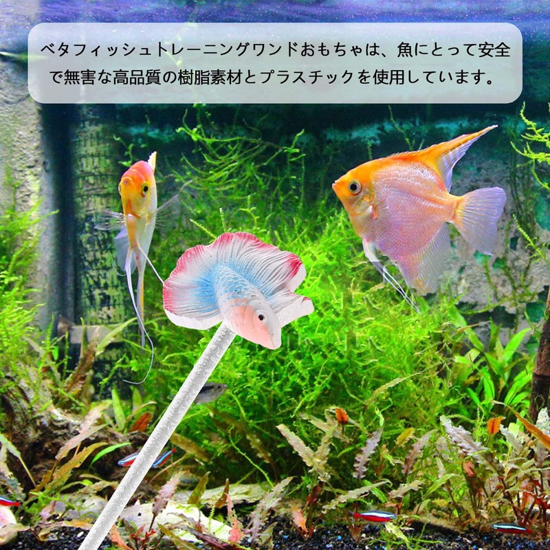 PAVIKE Solid Training Wand Simulation Beta Wand, Fish Training Stick,