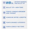 Hainenko WB SL Dry Wipe Marker with Fine Bullet Tip