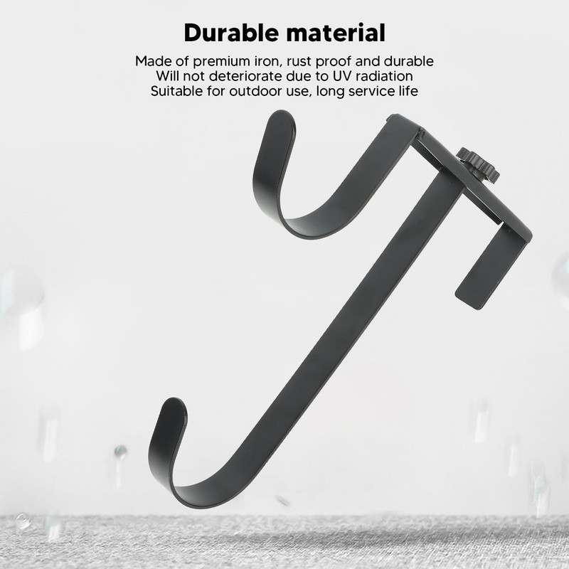 2Pcs Pool Pole Hanger Adjustable Metal Iron Pool Pole Hook