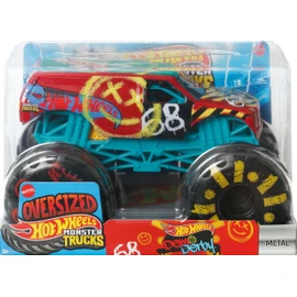 Hot Wheels Monster Trucks, Oversized Monster Truck, 1:24 Scale Die-Cast Toy Truck with Giant Wheels and Cool Designs