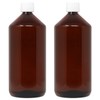 DistrEbution Empty Bottle Laboratory Bottle 1000 ml Brown with Lid