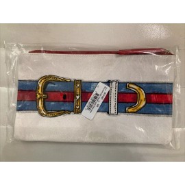 Brighton NEW BRIGHTON “In Love We Trust” Pouch Makeup/Jewelry Canvas Bag RT $30 NWT