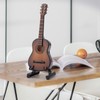 Miniature Wooden Guitar Model Display Mini Musical Ornaments Craft Home