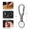 FEGVE Titanium Quick Release Keychain, Detachable Pull Apart Key Chain
