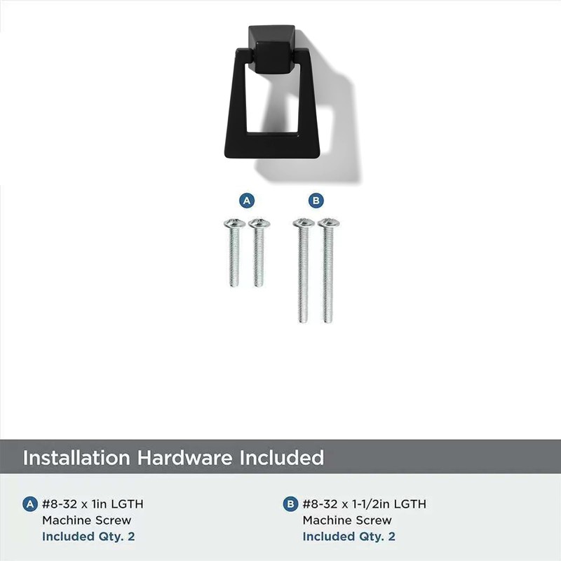 khtumeware 10-Pack 1.37 Inch Matte Black Cabinet Knobs - Round