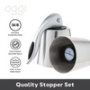 OGGI Bottle Stopper Set of 2 - Stainless Steel Wine