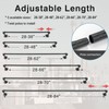 Rustic Curtain Rod - Adjustable Room Divider Rod for Windows