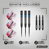 RED DRAGON Vengeance Blue 24 Gram Premium Tungsten Steeltip Darts
