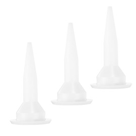 SQXBK 10PCS 55mm White Soft Rubber Nozzle Tip Replacement Filler Tool Caulking Cone Nozzles for Caulking Floor Sealing Door and Window Cracking Corner