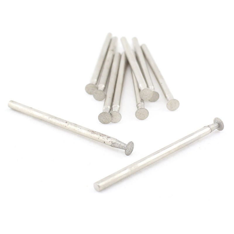 ILOVETOOL 4mm Super-Thin T Diamond Grinding Head Rotary Bits Burrs