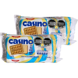 VICTORIA Casino Galletas Peruanas con Sabor TRES LECHES Crema 2 Pack | Peruvian Casino TRES LECHES Cookies - 2 Pack