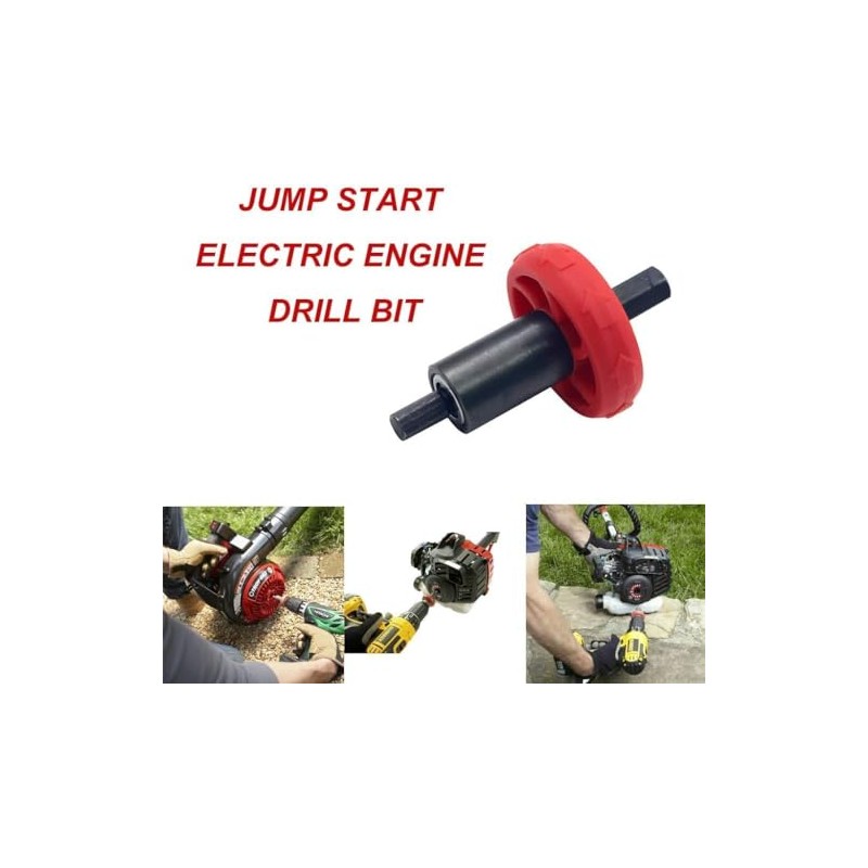 Red Jump Start Electric Engine Drill Bit Adapter for Troy