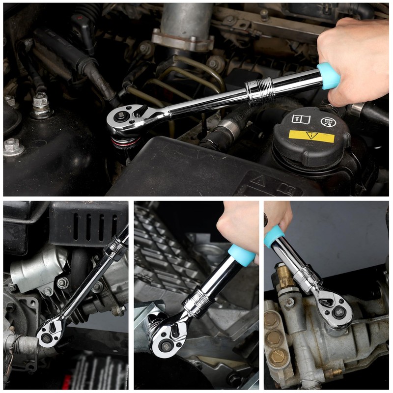 DuraTech Ratchet Handle, Ratchet Wrench, Socket Wrench, Insertion Angle 0.37