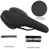 FIFTY-FIFTY MTB Saddle, Comfortable Memory Foam Bicycle Saddle, Soft Waterproof