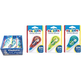 CARIOCA CORRECTOR TAPE - Concealer on tape, opaque and rewritable at the moment.Perfect for erasing.Contains 1 Concealer 8mx5mm, Concealer Color in Red