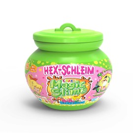 CRAZE Magic Slime Bibi Blocksberg Set of 3 Magic Toy Slime Including Toy Figure Children's Slime in Cauldron 31025, Colourful, Medium