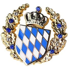 'Pin "Crest Wreath Fancy Dress Hat Pin Bavarian State Coat of Arms
