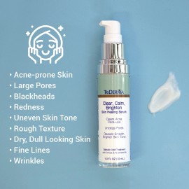 TriDerma BHA Salicylic Acid Exfoliant - Clears Acne, Enlarged Pores, Brightens