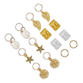 Outanaya 164PCS Dreadlocks Set Metal Hair Rings for Creative Hair Styles Unique Decorative Accessories for Dreadlocks and Braids Lightweight and Durable