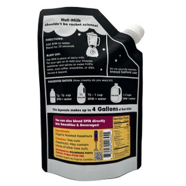 SPiN, Organic Hazelnut Cream & Milk Concentrate (Unsweetened) - 32 Ounce Squeeze Bag - Makes Up To 4 Gallons of Hazelnut Milk, Hazelnut Cream or Non-Dairy Creamer