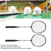 2Pcs Badminton Racquets Set Lightweight Sturdy Double Badminton Rackets with