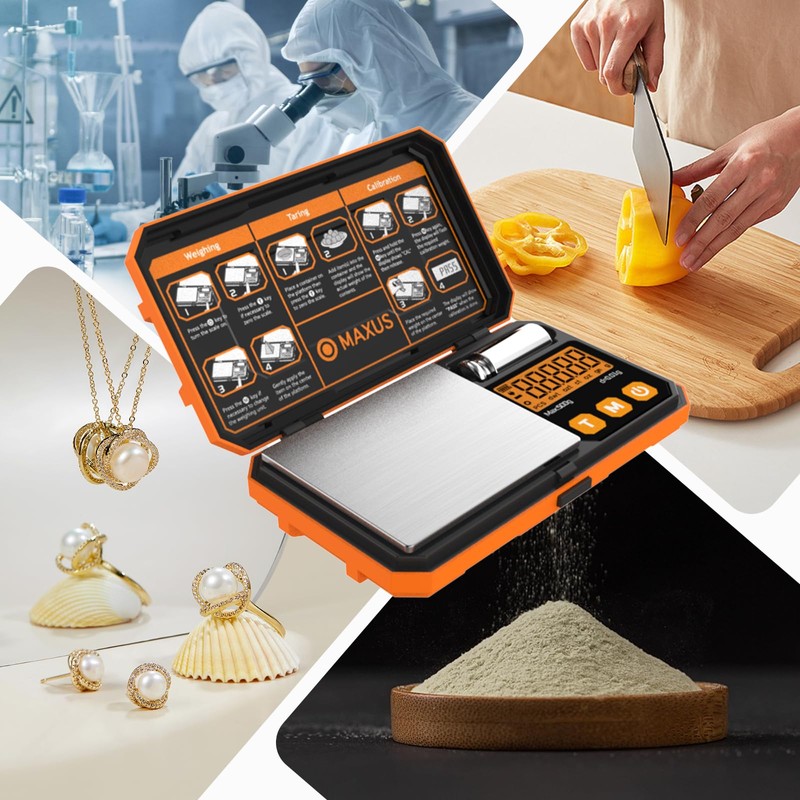 MAXUS 500g x 0.01g Digital Gram Scale with USB and