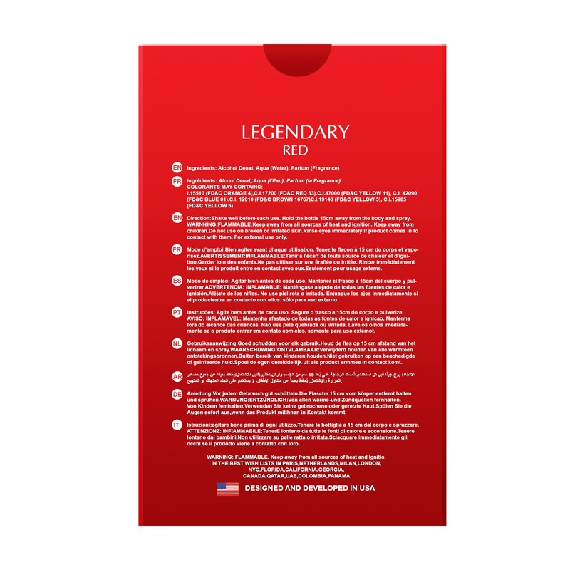 Hybrid & Company Legendary Red For Men Eau De Parfum