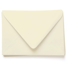 Wedding Cream Envelopes - A7.5 Gmund Colors Matt 5 1/2 x 7 1/2 Euro Flap 91T, 25 Pack