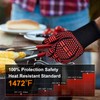 Flintronic Barbecue Gloves, Heat Resistant with 800°C, Fireproof Gloves, Baking