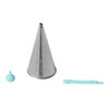 Ateco piping tip, Silver, Small