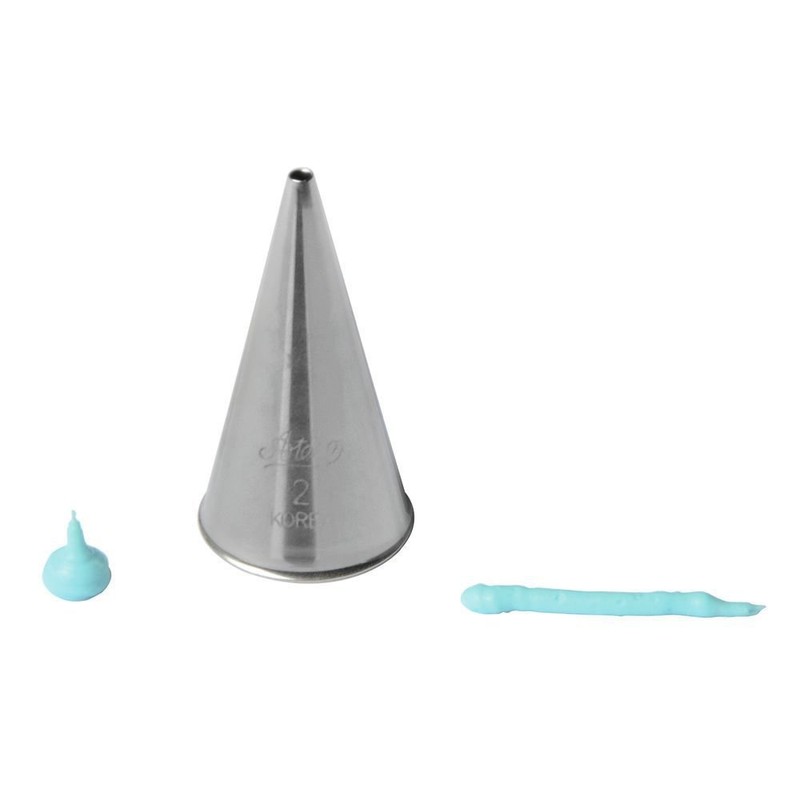 Ateco piping tip, Silver, Small
