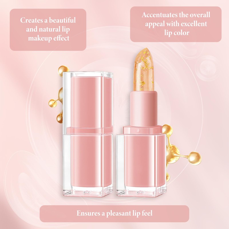 Pack of 2 Temperature Colour Changing Lipstick, Lip Balm, Waterproof,