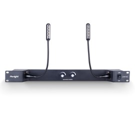 Rack Mount Gooseneck LED Light, 3 Dimmable Lamps, PowerCON Input, Brightness Control, Detachable XLR, Metal Housing – LA0102