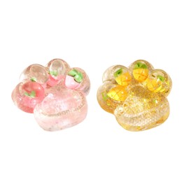 Taba Squishy, 2-Pack Fruit Cat Stress Relief Toys, Pineapple Cat and Strawberry Cat Design, Soft Taba Squishy for Kids Teens and Adults, Fun Taba Squishy Fidget Toys for Home School Office Use