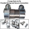 MOCNT Exhaust Clamp 60 to 76mm - Stainless Steel Exhaust