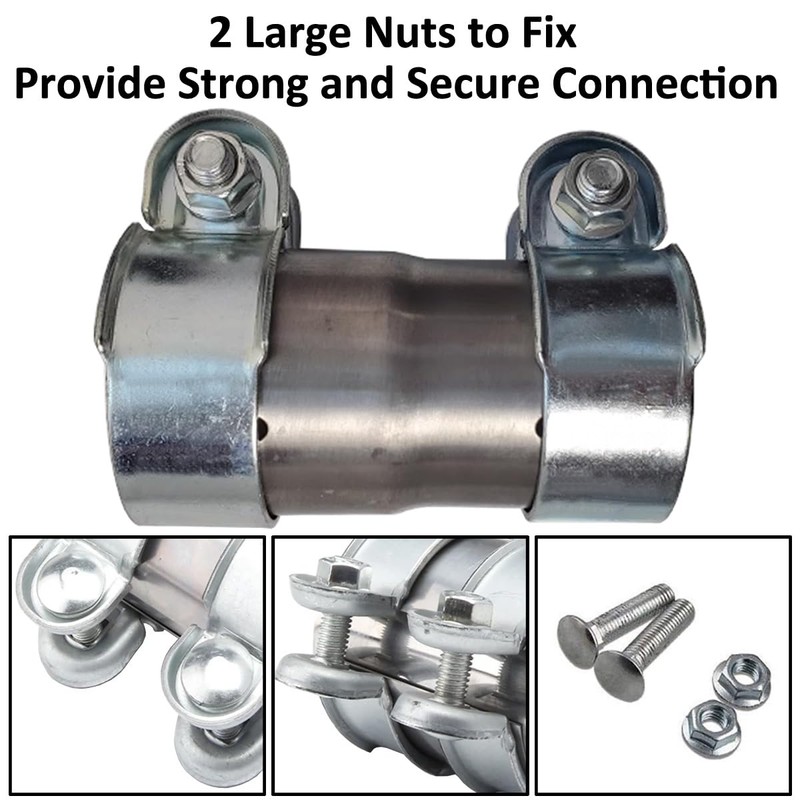 MOCNT Exhaust Clamp 60 to 76mm - Stainless Steel Exhaust