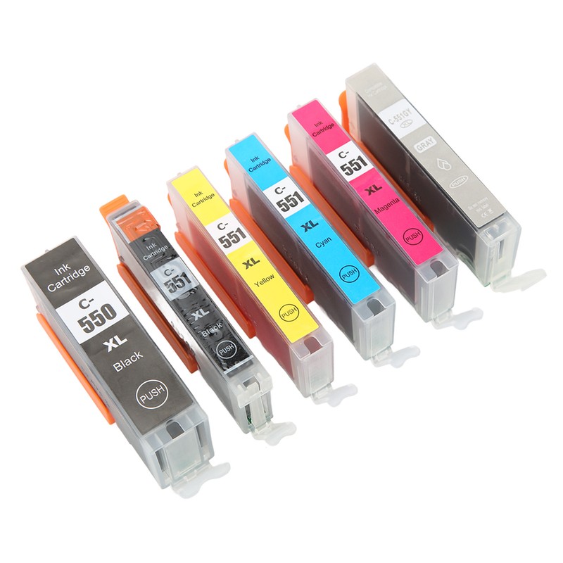 Printer Ink Cartridge Set No Fading Accurate Ink Cartridge Replacement