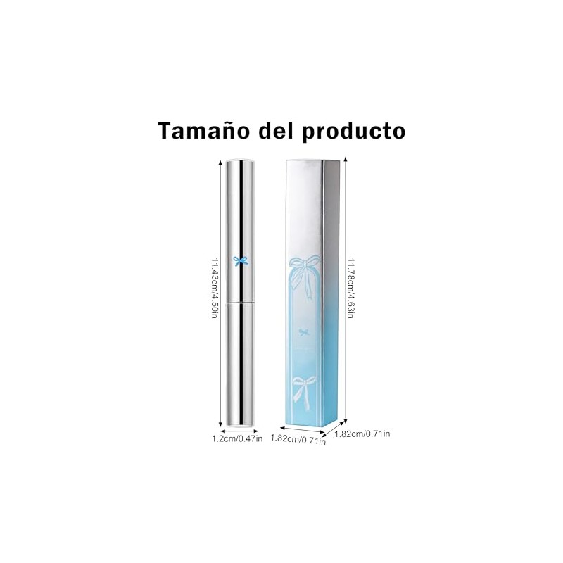 Erinde Máscara de Pestañas de Tubo de Acero, No Enrolla