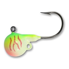 Northland Tackle Fire-Ball Jig - 3/8Oz - 4/Card - Uv Bleeding Melon