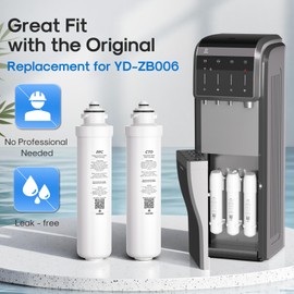 ICEPURE PPC and PAC Filter Replacement for ICEPURE 6-in-1 Bottleless Water Cooler Ice Maker with 3-Stage Filtration, WiFi, Bullet and Crushed Ice, YD-ZB006, 6 Months