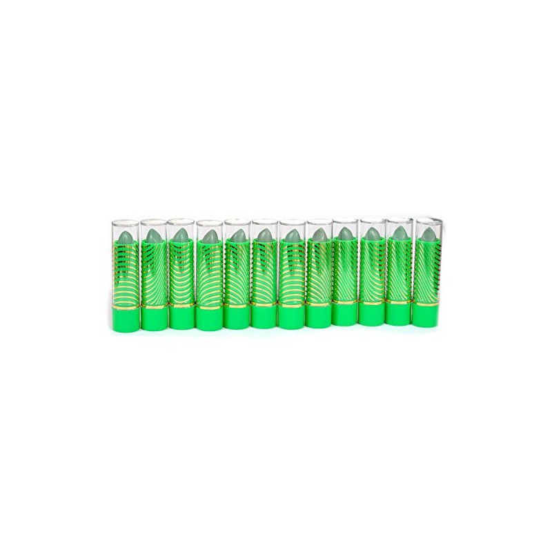 Aloe Vera Mood Lipstick Green Color (12pc/pk) by Princessa