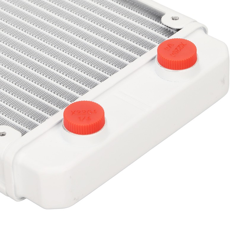 Water Cooling Radiator 18 Pipes Aluminium Alloy Fins G1/4 Thread