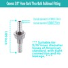 5/16" Hose Barb Thru-Bulk Bulkhead Fitting,304 Stainless Steel Straight Hex