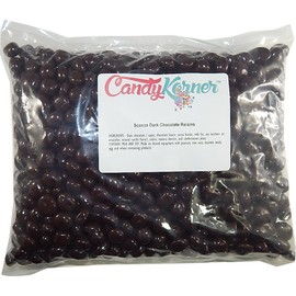 Sconza dark Chocolate Covered Raisins 1 Pound ( 16 OZ )