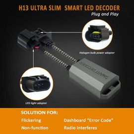 Bestview H13 9008 Canbus Decoder Kits Compatibility Anti Flickering Resistor Warning Canceler Pack of 2
