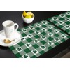 St. Patrick's Day Green Shamrock Clover Placemats Set of 6