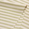 GAMUSI Rectangle Tablecloth Stripe Green Waterproof Fabric 100% Cotton Washable