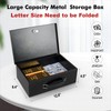 KYODOLED Fireproof Document Box with Key Lock,Safe Storage Box for